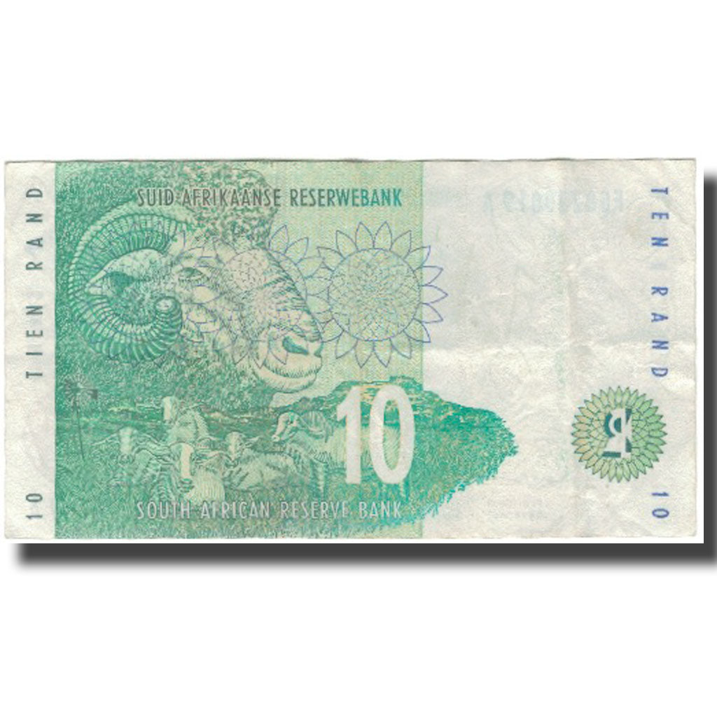 bankovka,
 
 Južná Afrika,
 
 10 Rand