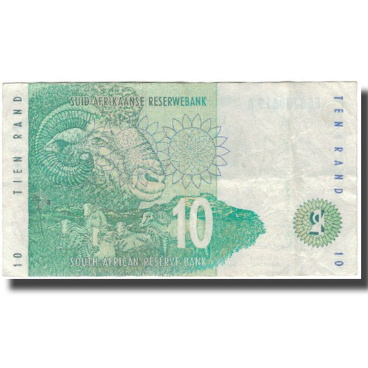 bankovka,
 
 Južná Afrika,
 
 10 Rand