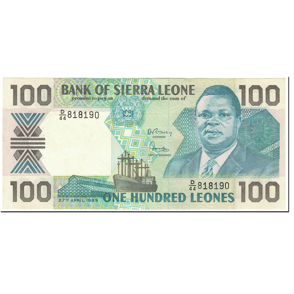bankovka,
 
 sierra leone,
 
 100 Leonov