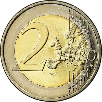Fínsko, 
  
  2 eurá, 
  
  Emisia de la monnaie