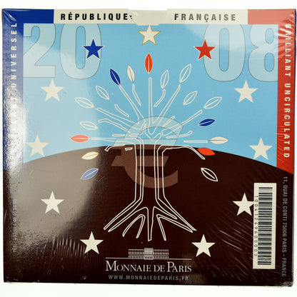 Francúzsko,
 
 1 cent za 2 eurá,
 
 2008