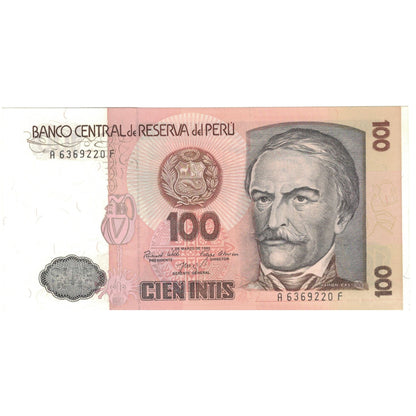 bankovka, 
  
  peru, 
  
  100 Int