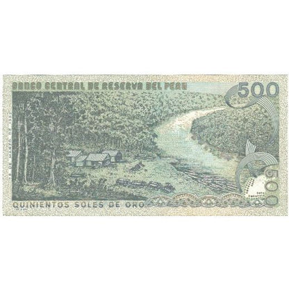 bankovka,
 
 peru,
 
 500 Soles De Oro