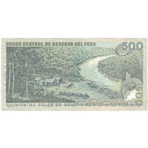 bankovka,
 
 peru,
 
 500 Soles De Oro